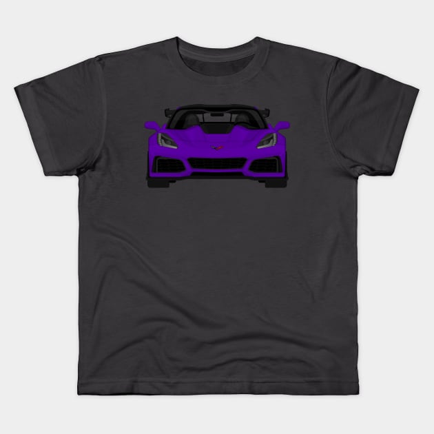 Z06 ZR1 PURPLE Kids T-Shirt by VENZ0LIC